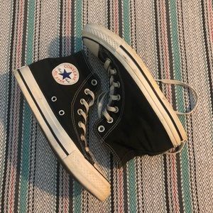 high top black converse